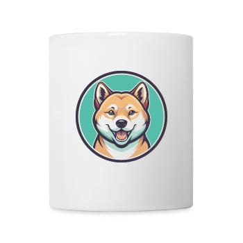 Jindo Dog Breed Cartoon Kawaii Clipart Animal Pet - Mug - white - Front