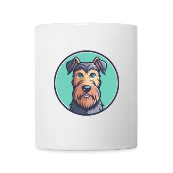 Irish Terrier Hund Rasse Cartoon Kawaii Clipart Haustier - Tasse - Weiß - Vorne