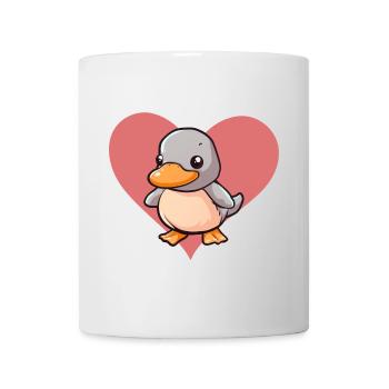 Ente Entchen - Tasse - Weiß - Vorne