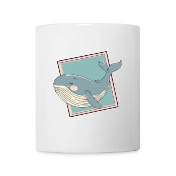 Whale marine animals underwater - Mug - white - Front