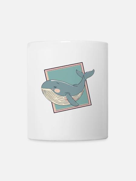 Wal Meerestiere Unter Wasser - Tasse - Weiß