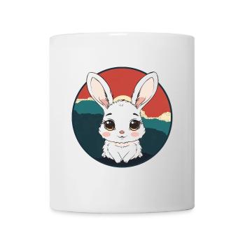 Hasenzahn Hoppelhase Ostern - Tasse - Weiß - Vorne