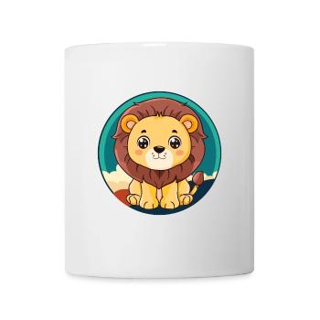 Loewe Lion Lion Head - Mug - white - Front