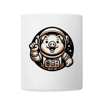 Astronaute Cochon Cosmonaute de l’univers de l’espace - Mug blanc - blanc - Devant