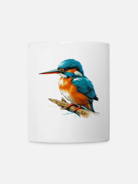 Martin-pêcheur - Mug blanc - blanc