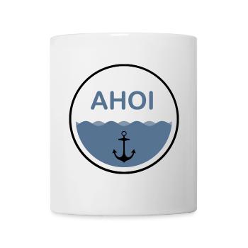 Anker Ahoi Logo I (black) - Tasse - Weiß - Vorne