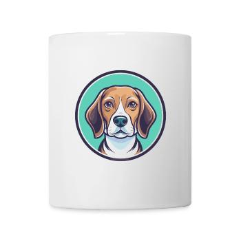 Kerry Beagle Chien Race Dessin animé Kawaii Clipart Animal de compagnie - Mug blanc - blanc - Devant