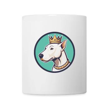 Roi Chien Chien Blanc Race Dessin Animé Kawaii Clipart - Mug blanc - blanc - Devant