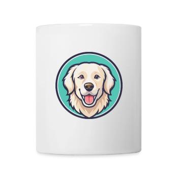 Kuvasz Chien Race Dessin animé Kawaii Clipart Animal Animal de compagnie - Mug blanc - blanc - Devant