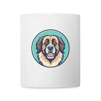 Leonberger Dog Breed Cartoon Kawaii Clipart Animal - Mug - white - Front