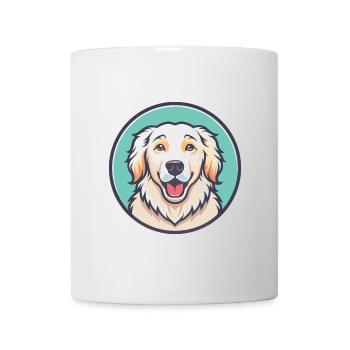 Maremme chien de berger chien race dessin animé Kawaii Clipart - Mug blanc - blanc - Devant
