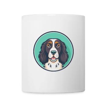 Large Munsterlander Dog Breed Funny Cartoon Kawaii - Mug - white - Front