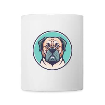 Kurdische Dogge Hunderasse Cartoon Kawaii Clipart - Tasse - Weiß - Vorne