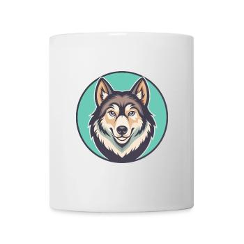 Kunming Wolfdog Hunderasse Cartoon Kawaii Clipart - Tasse - Weiß - Vorne