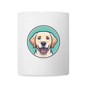 Labrador Hunderasse Bunte Karikatur Kawaii Clipart - Tasse - Weiß - Vorne