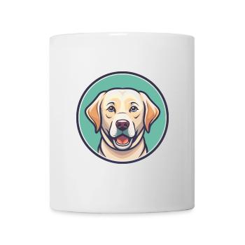Labrador Retriever Hunderasse Karikatur Kawaii - Tasse - Weiß - Vorne