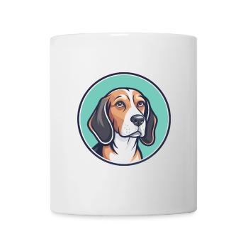 Lévrier letton chien race dessin animé Kawaii Clipart animal de compagnie - Mug blanc - blanc - Devant