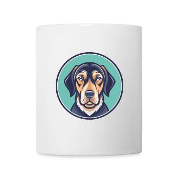Majestic Tree Hound Dog Breed Funny Cartoon Kawaii - Mug - white - Front
