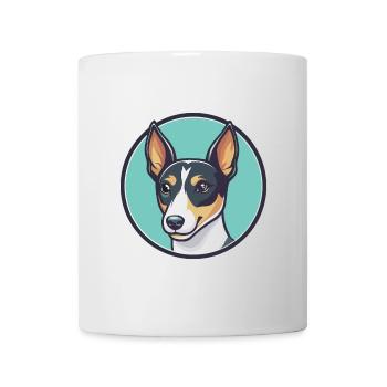Miniature Fox Terrier Chien Race Dessin animé Kawaii Pet - Mug blanc - blanc - Devant