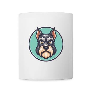 Mittelschnauze Hunderasse Cartoon Kawaii Clipart - Tasse - Weiß - Vorne