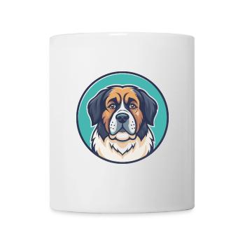 Moscow Watchdog Dog Breed Cartoon Kawaii Clipart - Mug - white - Front