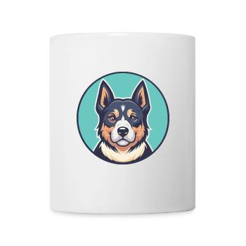 Molosse Chien Race Coloré Dessin animé Kawaii Clipart - Mug blanc - blanc - Devant