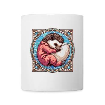 Hérisson Sleeping Passion Cadeau - Mug blanc - blanc - Devant