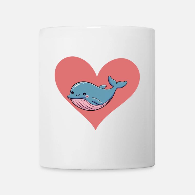 Wal Meerestiere - Tasse - Weiß