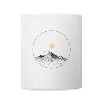 Bergzeit & Wanderlust – Natur, Freiheit, Abenteuer - Tasse - Weiß - Vorne