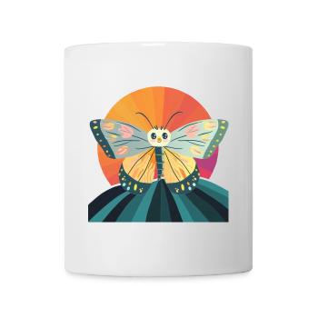 Papillon Habitant de la Forêt - Mug blanc - blanc - Devant