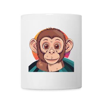 Singe Singe Nature sauvage - Mug blanc - blanc - Devant