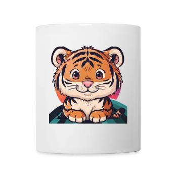 Tiger Leopard Domestic Cat - Mug - white - Front