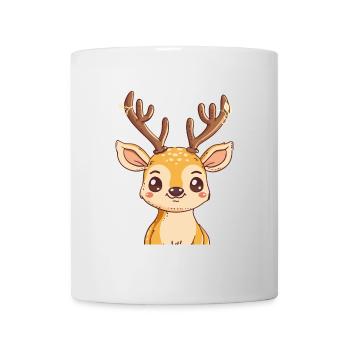 Hirschgeweih Wald Hirsch - Tasse - Weiß - Vorne