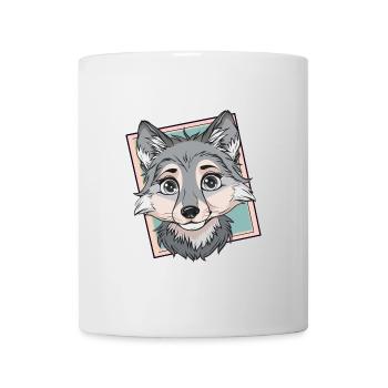 Wolf Husky Wolfpack - Tasse - Weiß - Vorne