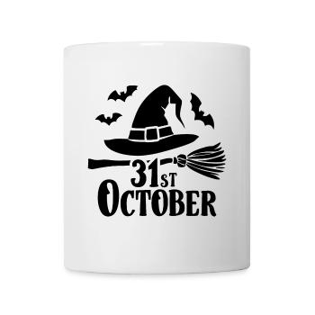 Citation du dicton d’Halloween 31 octobre - Mug blanc - blanc - Devant