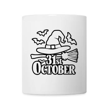31 octobre Halloween Dicton Citation - Mug blanc - blanc - Devant