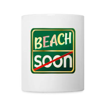 VACANCES D’ÉTÉ À LA PLAGE - Mug blanc - blanc - Devant