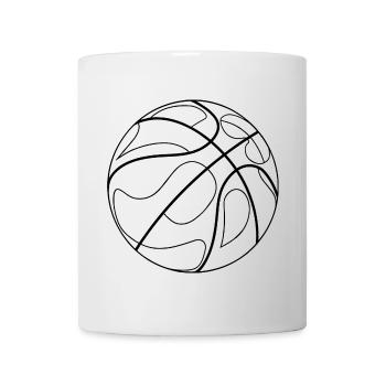 Basketball Drawing - Mug - white - Front