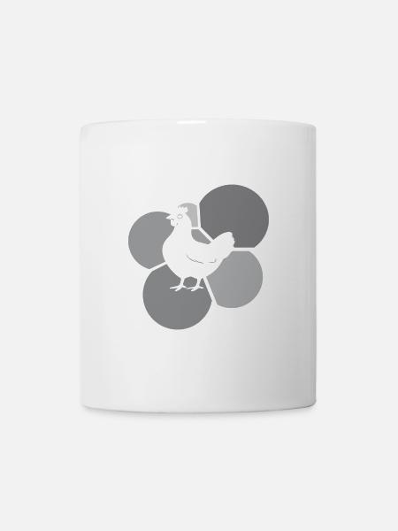 Hühner Hühnerstall Ostern - Tasse - Weiß
