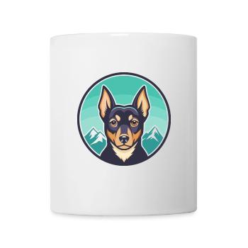 Mountain Feist Hunderasse Cartoon Kawaii Clipart - Tasse - Weiß - Vorne