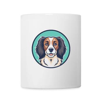 Nederlandse Kooikerhondje Race de chien Dessin animé Kawaii - Mug blanc - blanc - Devant