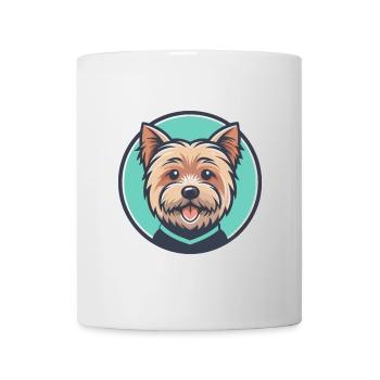 Norfolk Terrier Dog Breed Cartoon Kawaii Clipart - Mug - white - Front