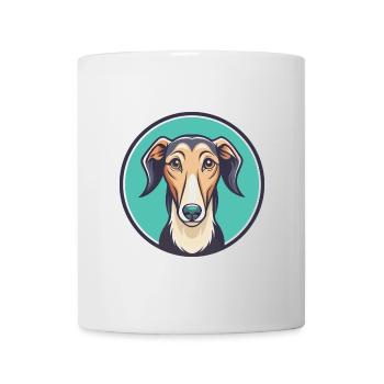 Vieux lévrier croate race de chien dessin animé Kawaii - Mug blanc - blanc - Devant