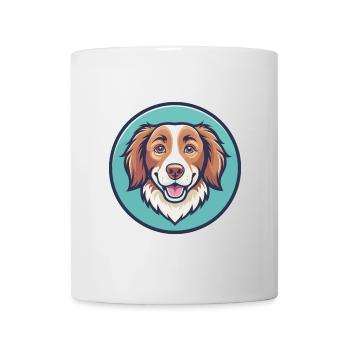 Nouvelle-Écosse Canard Tolling Retriever Chien Dessin animé Animal de compagnie - Mug blanc - blanc - Devant