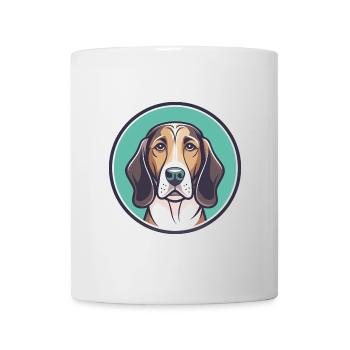 Norman Hound Chien Race Dessin animé Kawaii Clipart Animal de compagnie - Mug blanc - blanc - Devant