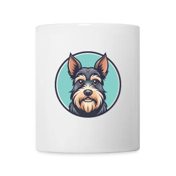 Paisley Terrier Hunderasse Cartoon Kawaii Clipart - Tasse - Weiß - Vorne