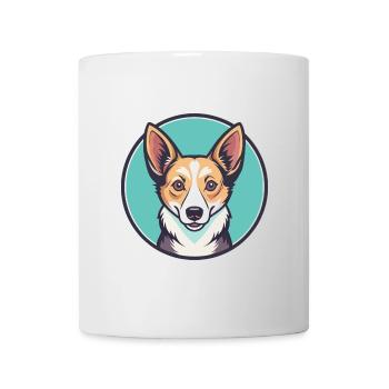 Chien Podengo Portugais Race Dessin Animé Kawaii - Mug blanc - blanc - Devant