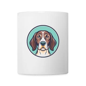 Chien d’arrêt portugais race dessin animé Kawaii - Mug blanc - blanc - Devant