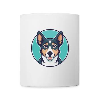 Owczarek Podhalanski Hunderasse Cartoon Kawaii Haustier - Tasse - Weiß - Vorne