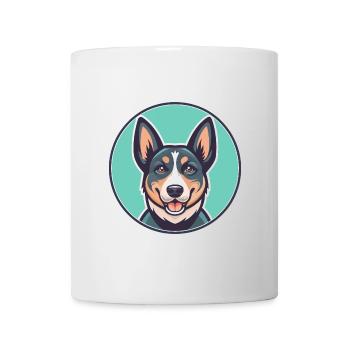 Portugiesische Rinder Hund Rasse Karikatur Kawaii Clipart - Tasse - Weiß - Vorne